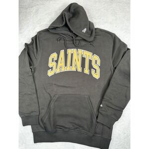 New Era NFL New Orleans Saints Hoodie Charcoal Grey Fleur-de-lis Pullover Mens